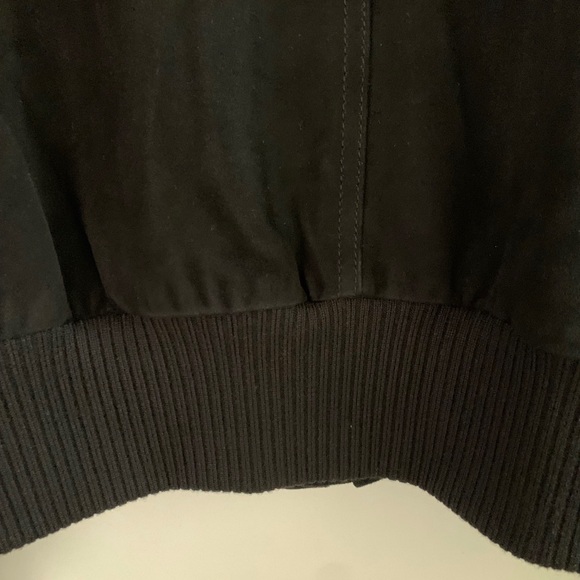 Ladies Suede Bomber Jacket - Picture 9 of 11